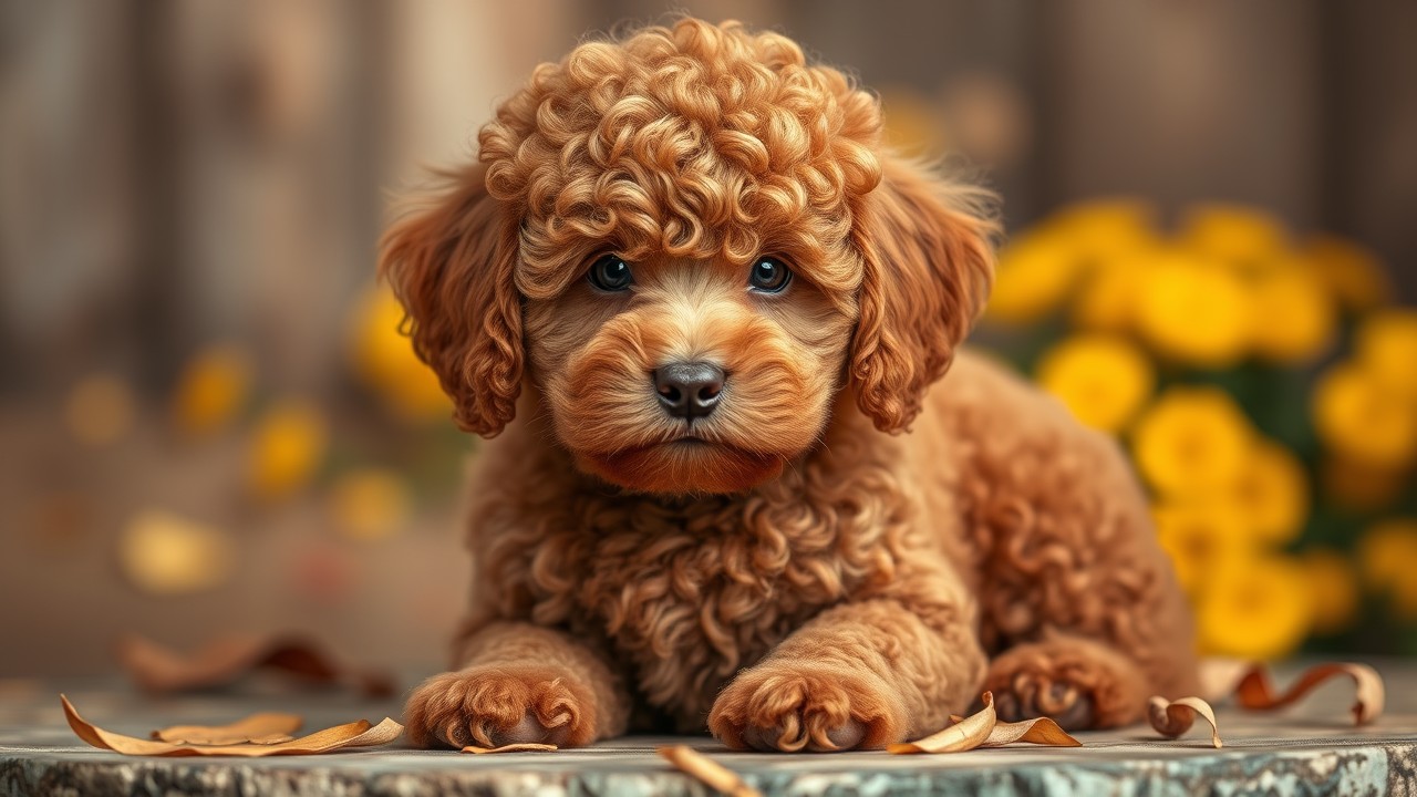 PUDELWELPEN BILD KUSCHELDECKE TRAEUMEND